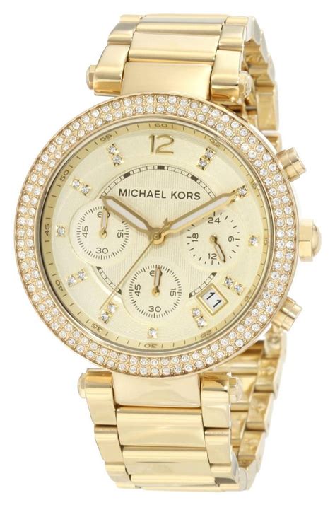 montre femme michael kors mk5354|Michael Kors Parker Chronograph Gold Dial with Gold.